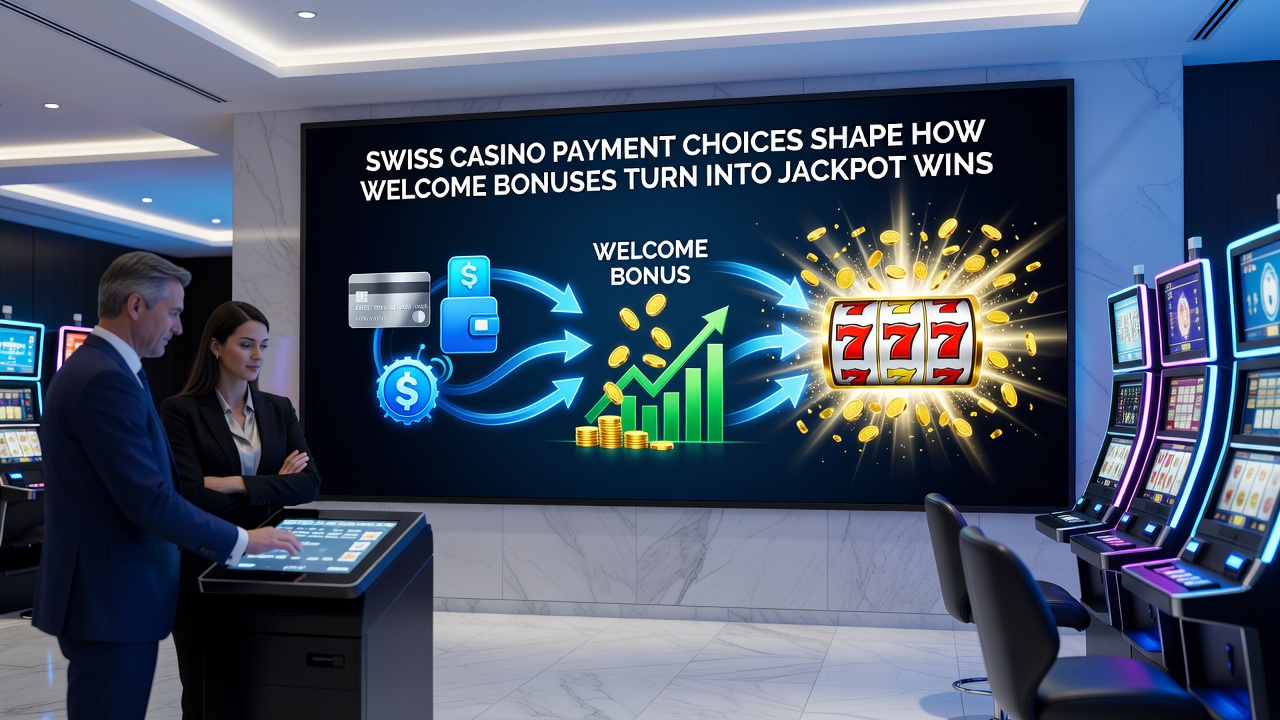 Casino interface displaying bonus balance and jackpot meter alongside supported payment icons